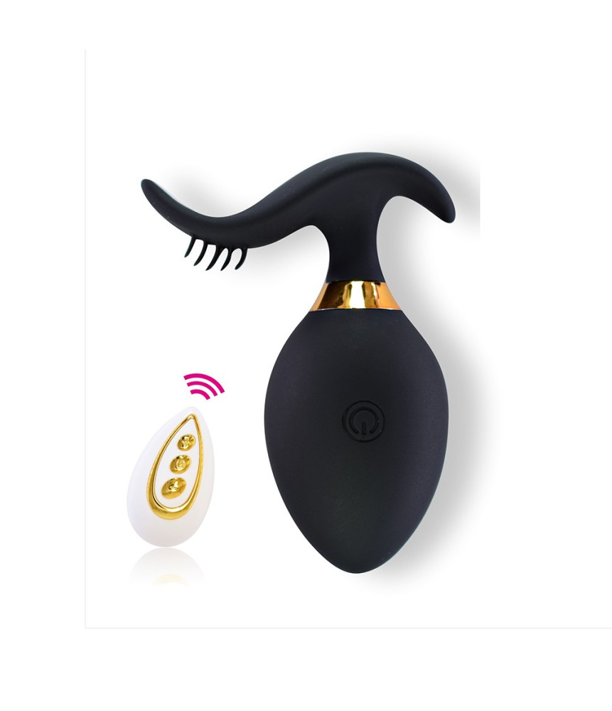 Œuf vibrant noir télécommandé USB - TOD-070ABLK